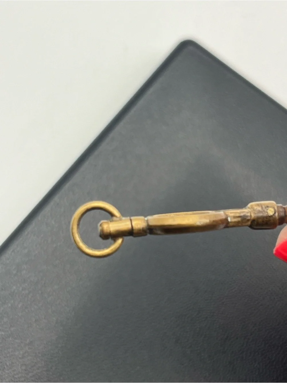 Victorian gold & silver tone size 6 vintage pocket watch winding key antique - Picture 8 of 14